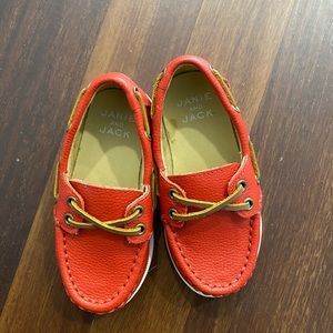 Janie & Jack red leather loafers-Toddler size 7